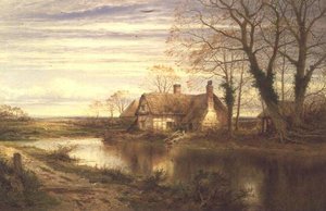 Das Häuschen am Fluss von Benjamin Williams Leader