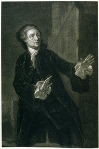 David Garrick (1717-79) als Hamlet von Benjamin Wilson
