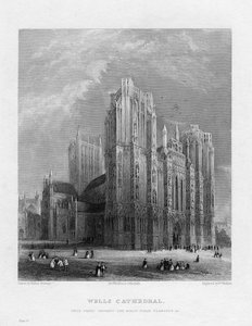 Kathedrale von Wells, Somerset, ca. 1860