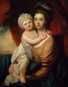 Lady Sondes mit ihrem kleinen Sohn, ca. 1793-94 von Benjamin school of West