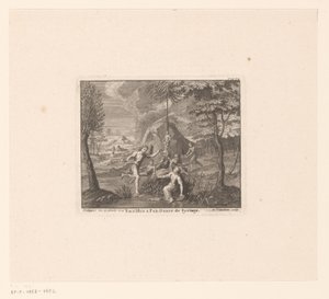 Opfer an Pan und die Verwandlung von Syrinx
