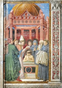 Taufe des Hl. Augustinus (Detail) von Benozzo di Lese di Sandro Gozzoli