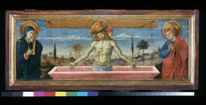 Christus in Pietà zwischen der Jungfrau und St. Johannes