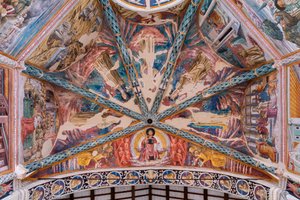 Leben des Hl. Franziskus, im Gewölbe der zentralen Apsis