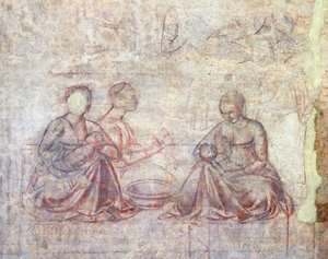 Geschichten von Jakob und Esau (Detail) von Benozzo di Lese di Sandro Gozzoli