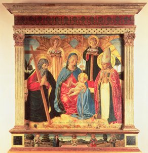 Die Jungfrau und das Kind von Benozzo di Lese di Sandro Gozzoli