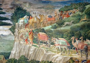 Der Zug der Heiligen Drei Könige von Benozzo di Lese di Sandro Gozzoli
