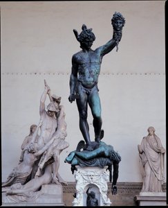 Perseus mit dem Kopf der Medusa, 1545-54 von Benvenuto Cellini