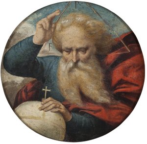 Gott segnet die Erde, von Benvenuto Tisi da Garofalo von Benvenuto Tisi da Garofalo