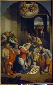 Die Anbetung des Christkindes von Benvenuto Tisi da Garofalo