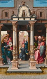 Christus unter den Doktoren von Bernaert van Orley
