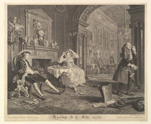 Marriage A-la-Mode, Platte II, 1. April 1745 von Bernard Baron