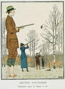 Eine Herbstjagd, um 1912-13