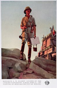 Herr G. M. Haardt, Leiter der Citroen-Expedition durch Afrika von Bernard Boutet de Monvel