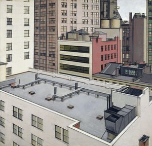 Dächer von New York, ca. 1930 von Bernard Boutet de Monvel