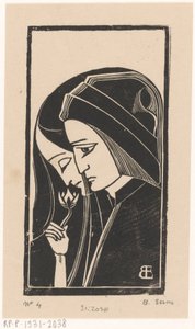 Porträt von Dante Alighieri und Beatrice Portinari