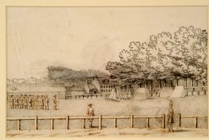 Lager von Soldaten, Hampton Court Green