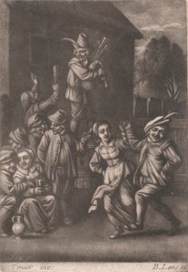 Tanzende Bauern von Bernard Lens