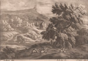 Landschaft mit Reiter von Bernard Lens