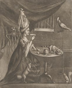 Frau trinkt Tee