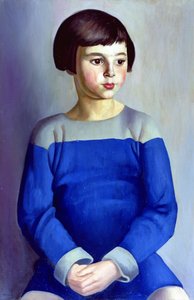 Kind in Blau
