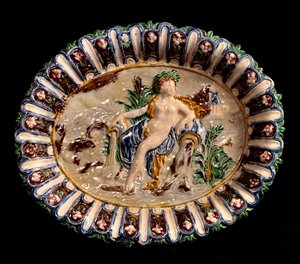 Allegorie des Wassers. Keramik von Bernard Palissy von Bernard Palissy
