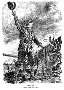 Kanada, Ypern, 23.-24. April 1915 von Bernard Partridge