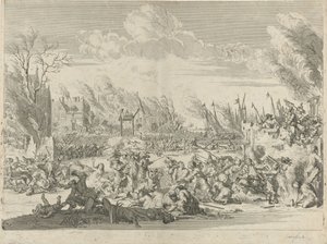 Französische Grausamkeiten in Bodegraven und Zwammerdam, 1672 von Bernard Picart (workshop of)