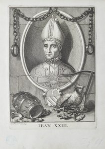 Gegenpapst Johannes XXIII. Baldassare Cossa, 1713 von Bernard Picart