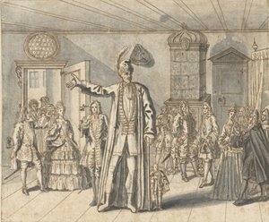 Der Riese Cajanus in Haarlem von Bernard Picart