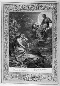 Endymion und der Mond (Gravur) von Bernard Picart