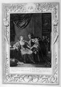 Leucothoe von Apollo in der Gestalt von Eurynome verführt, 1733