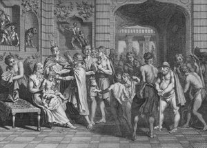 Man schneidet die Haare und gibt den Söhnen der Lynkas einen Namen, 1723