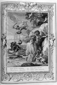 Perseus befreit Andromeda vom Seeungeheuer, 1733 von Bernard Picart