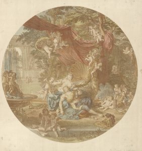 Rinaldo und Armida von Bernard Picart