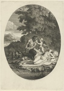 Satyr schleicht sich an die schlafende Venus heran