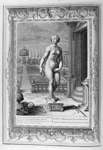 Die Skulptur von Pygmalion (Gravur) von Bernard Picart