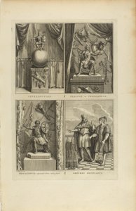 Vitzliputsli/Tlalock oder Tescalipuca/Tescalinpuca/Mexikanische Priester von Bernard Picart