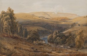 Tal des Dee, in der Nähe von Llangollen von Bernard Walter Evans