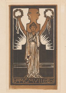 Frau in römischer Kleidung von Bernard Willem Wierink
