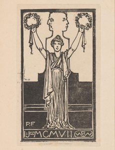 Frau in römischer Gewandung von Bernard Willem Wierink