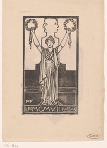 Frau in römischer Kleidung von Bernard Willem Wierink
