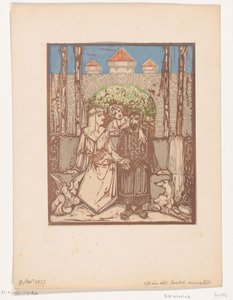 Sitzendes Paar von Bernard Willem Wierink