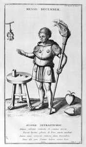 Eine Darstellung des Dezembers, 1757 von Bernard de Montfaucon