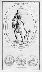 Der Ursprung Roms, 1757 von Bernard de Montfaucon