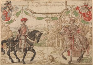 Graf Jan Johann IV. von Nassau und seine Frau Maria, Gräfin von Loon und Heinsberg, um 1530 von Bernard van Orley