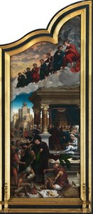 Das Jüngste Gericht und die Sieben Werke der Barmherzigkeit von Bernard van Orley