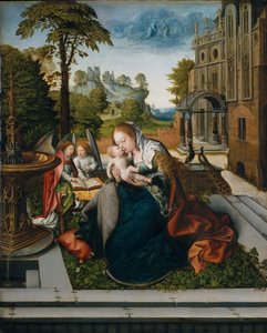 Jungfrau und Kind mit Engeln, ca. 1518