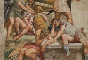 Counterfaccata, Bernardino Gatti, Auferstehung 1529 (Detail) von Bernardino Gatti