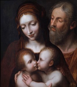 Die Heilige Familie mit dem kleinen Johannes von Bernardino (after) Luini